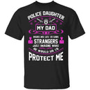 Police Daughter T-Shirt CustomCat