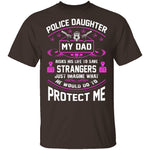 Police Daughter T-Shirt CustomCat