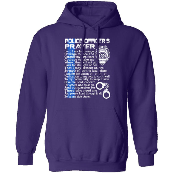 Police Officers Prayer T-Shirt CustomCat