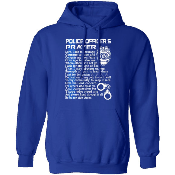 Police Officers Prayer T-Shirt CustomCat