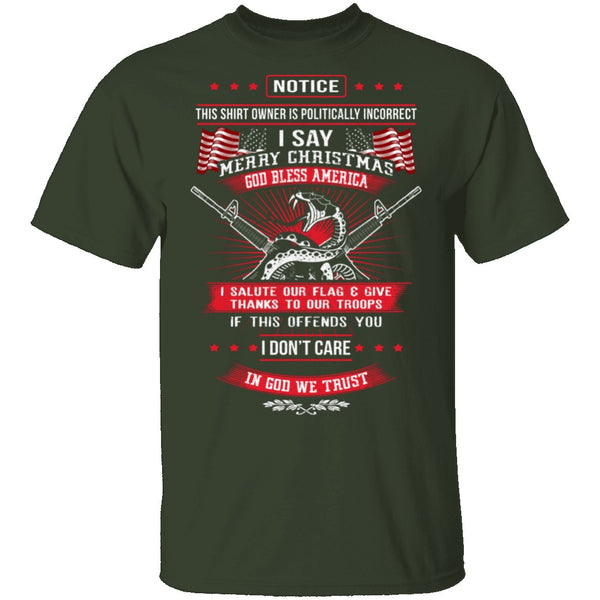 Politically Incorrect T-Shirt CustomCat