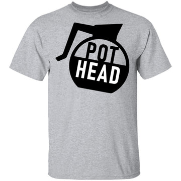 Pot Head Coffee T-Shirt CustomCat