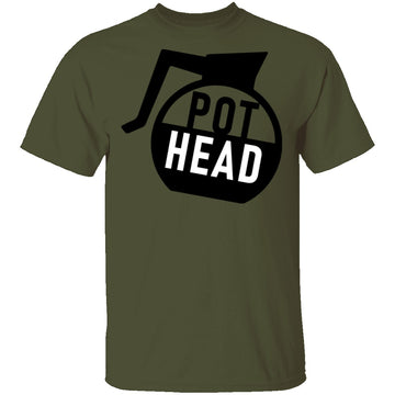 Pot Head Coffee T-Shirt CustomCat