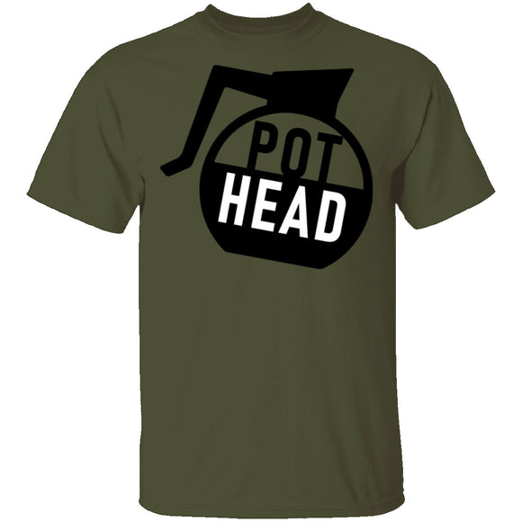 Pot Head Coffee T-Shirt CustomCat