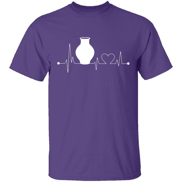 Pottery Heartbeat T-Shirt CustomCat