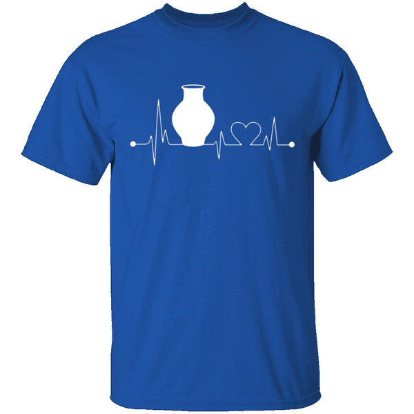 Pottery Heartbeat T-Shirt CustomCat