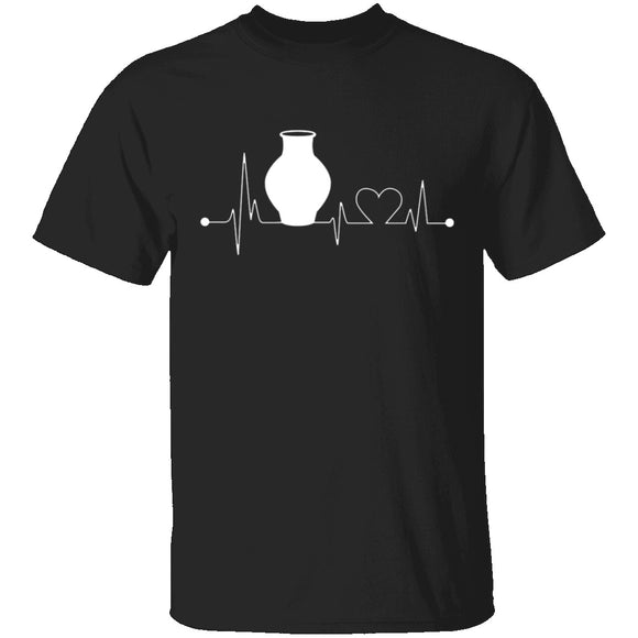 Pottery Heartbeat T-Shirt CustomCat