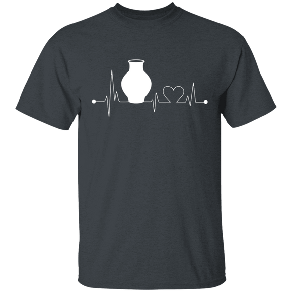 Pottery Heartbeat T-Shirt CustomCat