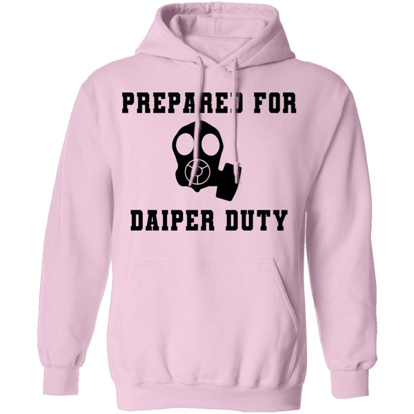 Prepared For Daiper Duty T-Shirt CustomCat
