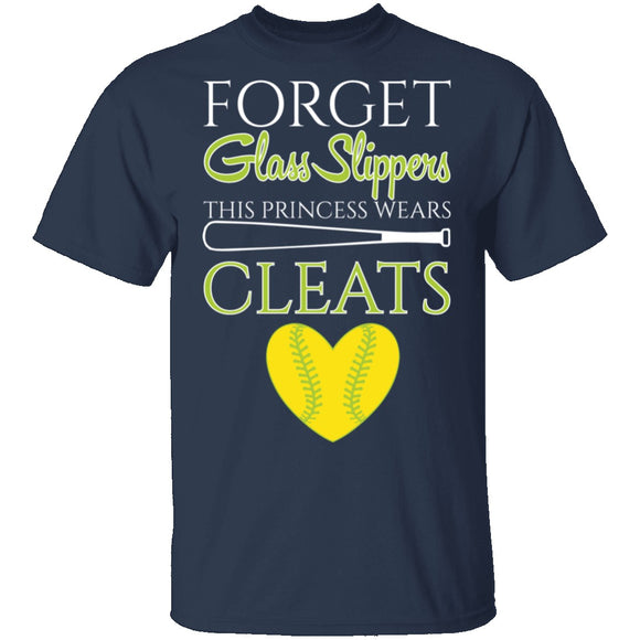 Princess Wears Cleats T-Shirt CustomCat