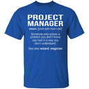 Project Manager Definition T-Shirt CustomCat