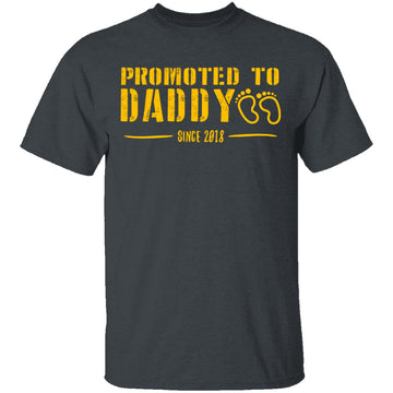 Promoted to Daddy T-Shirt CustomCat
