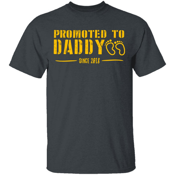 Promoted to Daddy T-Shirt CustomCat