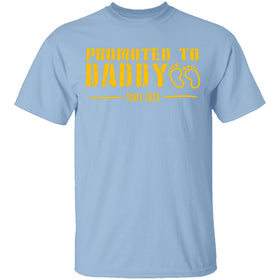 Promoted to Daddy T-Shirt CustomCat