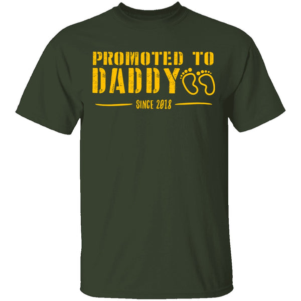 Promoted to Daddy T-Shirt CustomCat