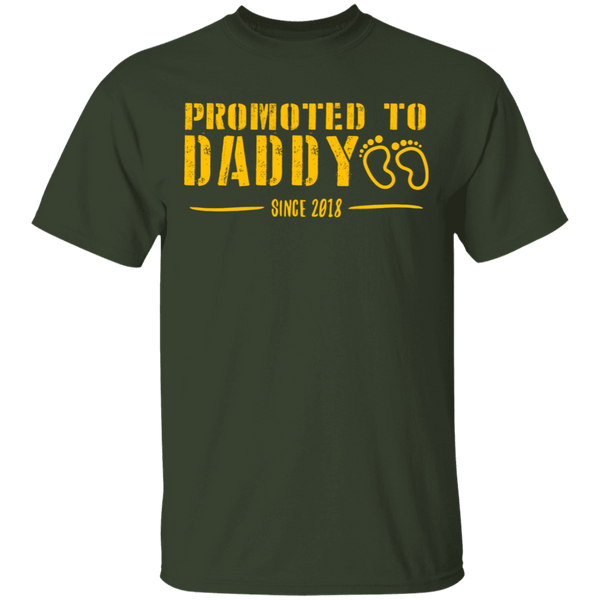 Promoted to Daddy T-Shirt CustomCat