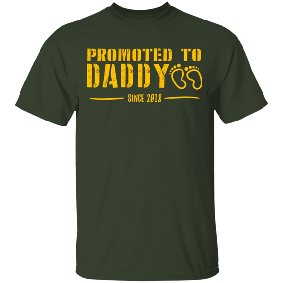 Promoted to Daddy T-Shirt CustomCat