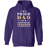 Proud Dad Of An Awesome Teacher T-Shirt CustomCat