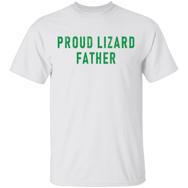Proud Lizard Father T-Shirt CustomCat