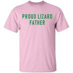 Proud Lizard Father T-Shirt CustomCat