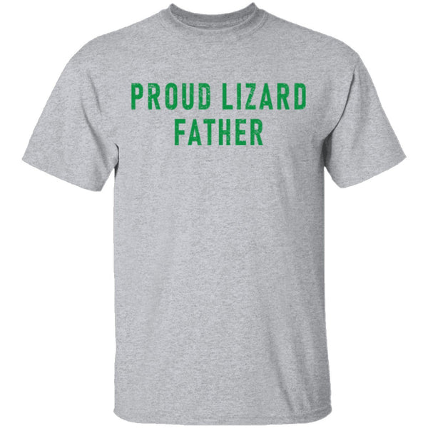 Proud Lizard Father T-Shirt CustomCat
