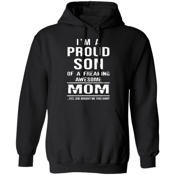 Proud Son Of An Awesome Mom T-Shirt CustomCat