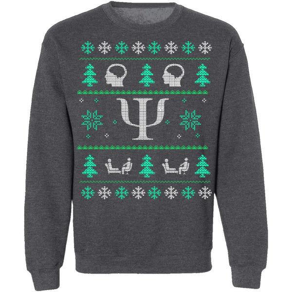 Psychologist Ugly Christmas Sweater CustomCat