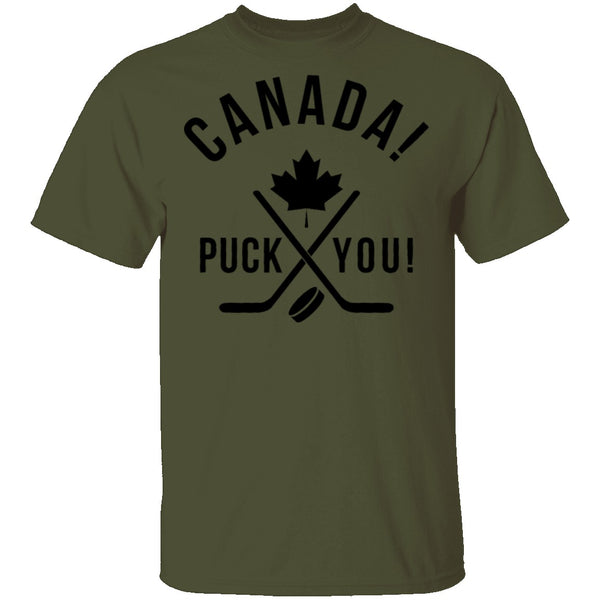 Puck You Canada Eh T-Shirt CustomCat
