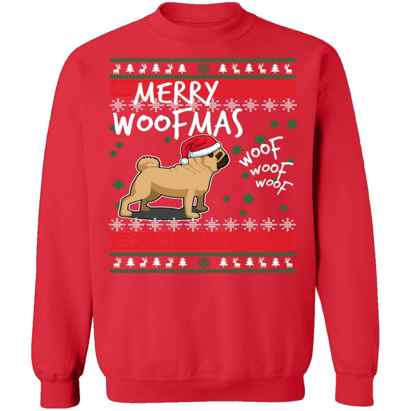 Pug Merry Woofmas Ugly Christmas Sweater CustomCat