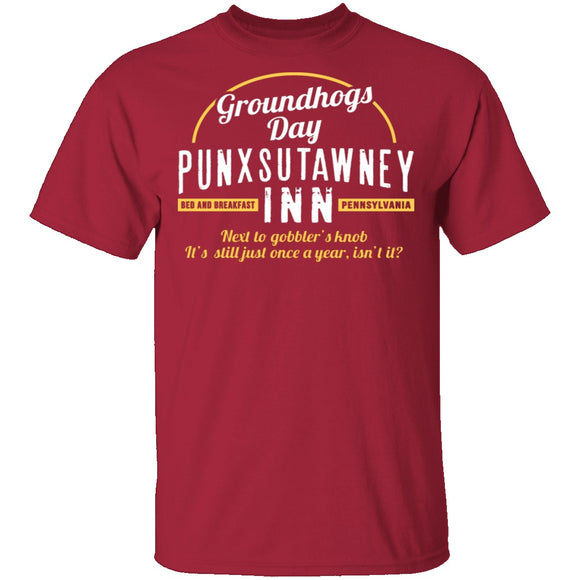 Punxsutawney Inn T-Shirt CustomCat