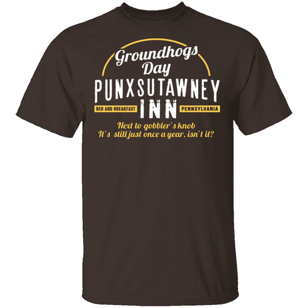 Punxsutawney Inn T-Shirt CustomCat