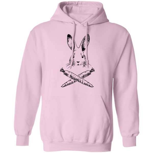 Rabbit And Crossed Carrots T-Shirt CustomCat