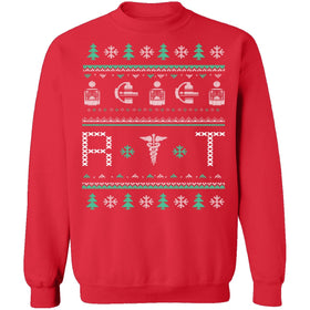 Radiologist Ugly Christmas Sweater CustomCat