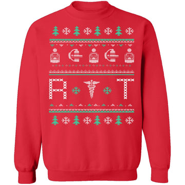 Radiologist Ugly Christmas Sweater CustomCat