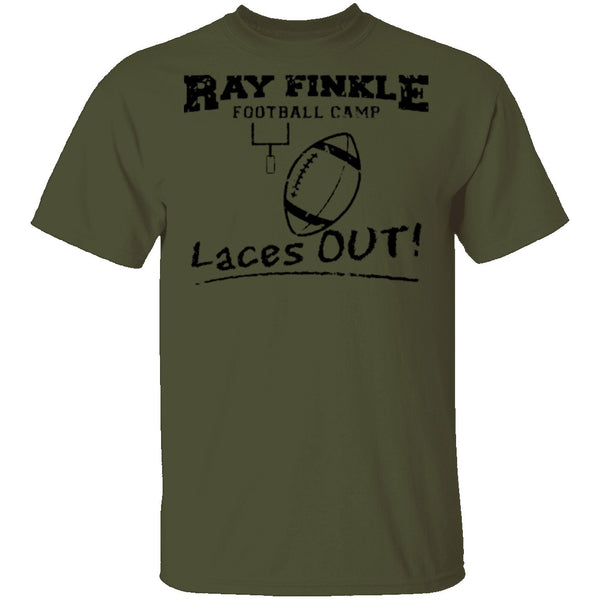 Ray Finkle Football Camp Laces Out T-Shirt CustomCat