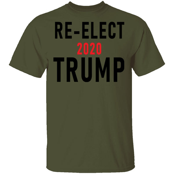 Re-Elect 2020 Trump T-Shirt CustomCat
