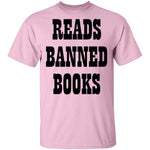 Reads Banned Books T-Shirt CustomCat