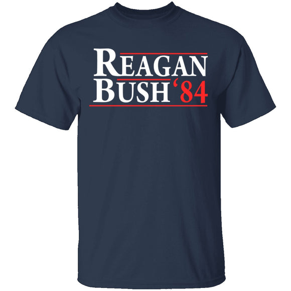 Reagan Bush 84 T-Shirt CustomCat