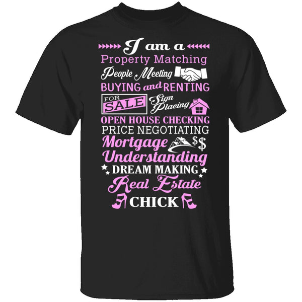 Real Estate Chick T-Shirt CustomCat
