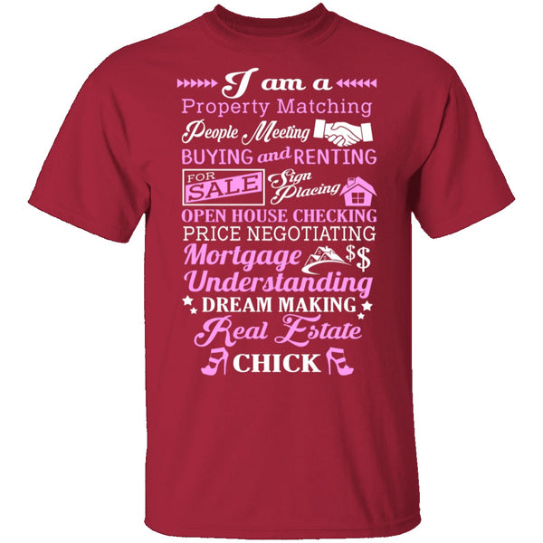 Real Estate Chick T-Shirt CustomCat