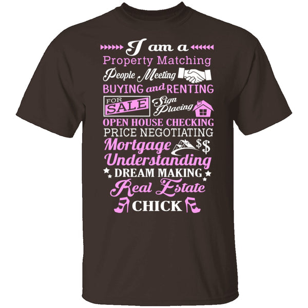 Real Estate Chick T-Shirt CustomCat