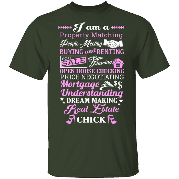 Real Estate Chick T-Shirt CustomCat