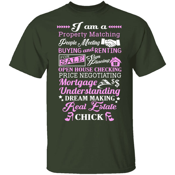 Real Estate Chick T-Shirt CustomCat