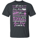 Real Estate Chick T-Shirt CustomCat