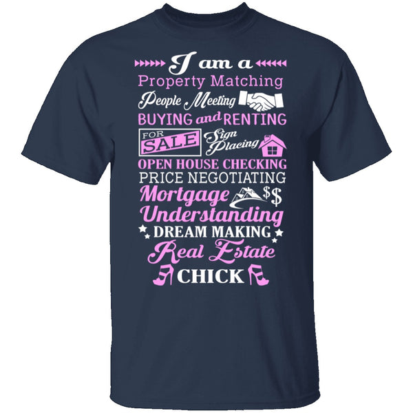 Real Estate Chick T-Shirt CustomCat