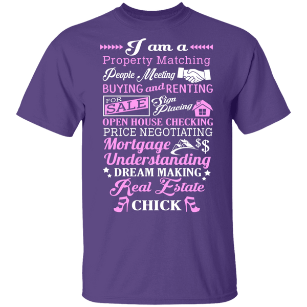 Real Estate Chick T-Shirt CustomCat