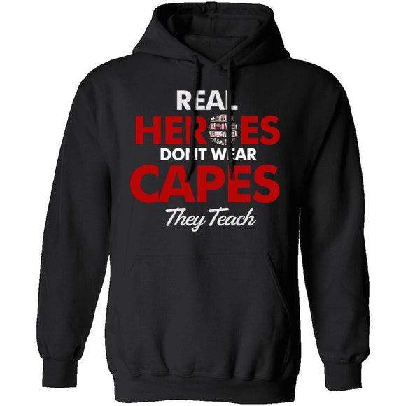 Real Heroes Teach T-Shirt CustomCat