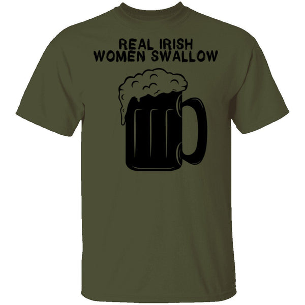 Real Irish Women Swallow T-Shirt CustomCat