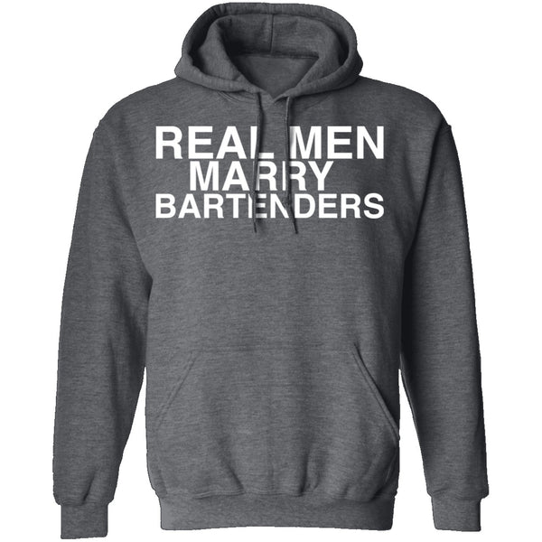 Real Men Marry Bartenders T-Shirt CustomCat