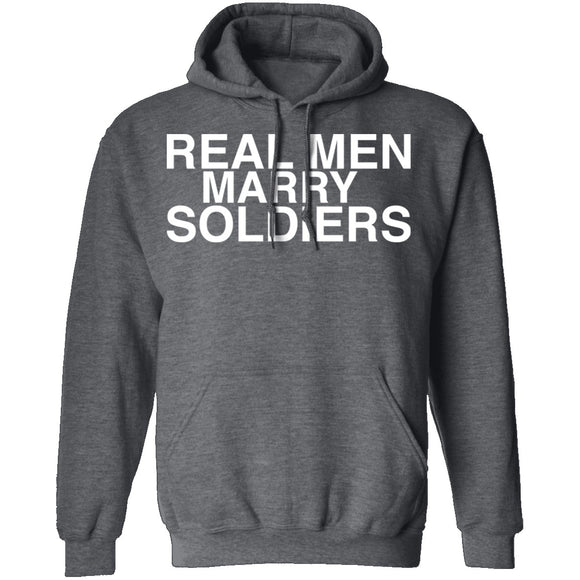 Real Men Marry Soldiers T-Shirt CustomCat